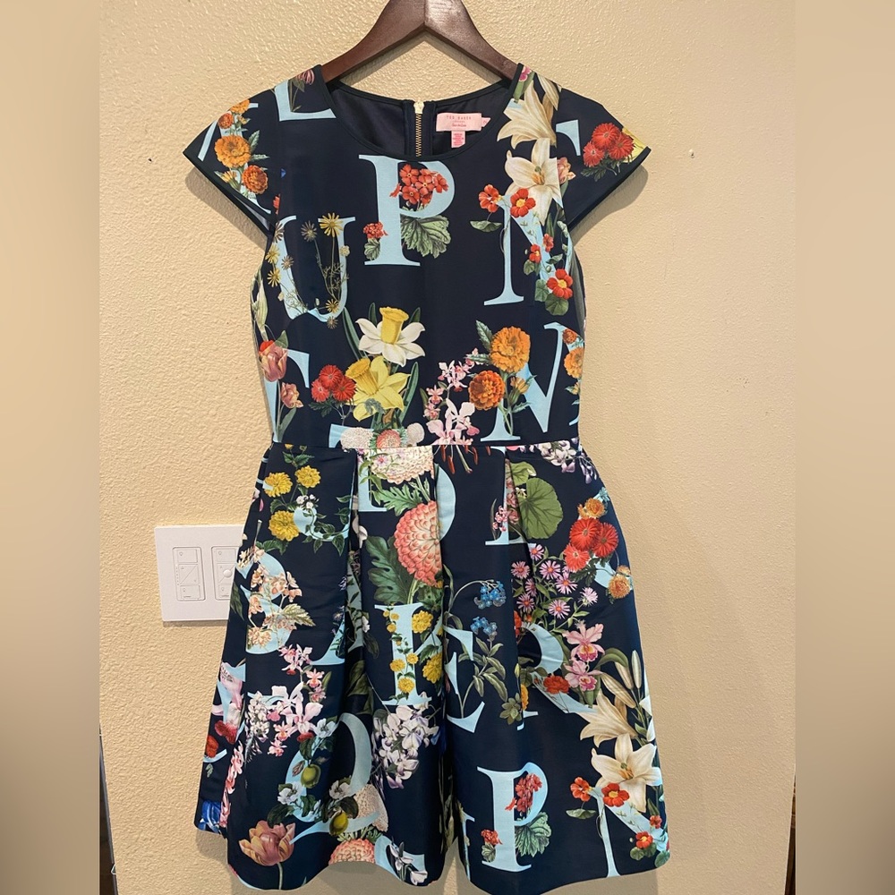 Ted Baker size 2 floral dress